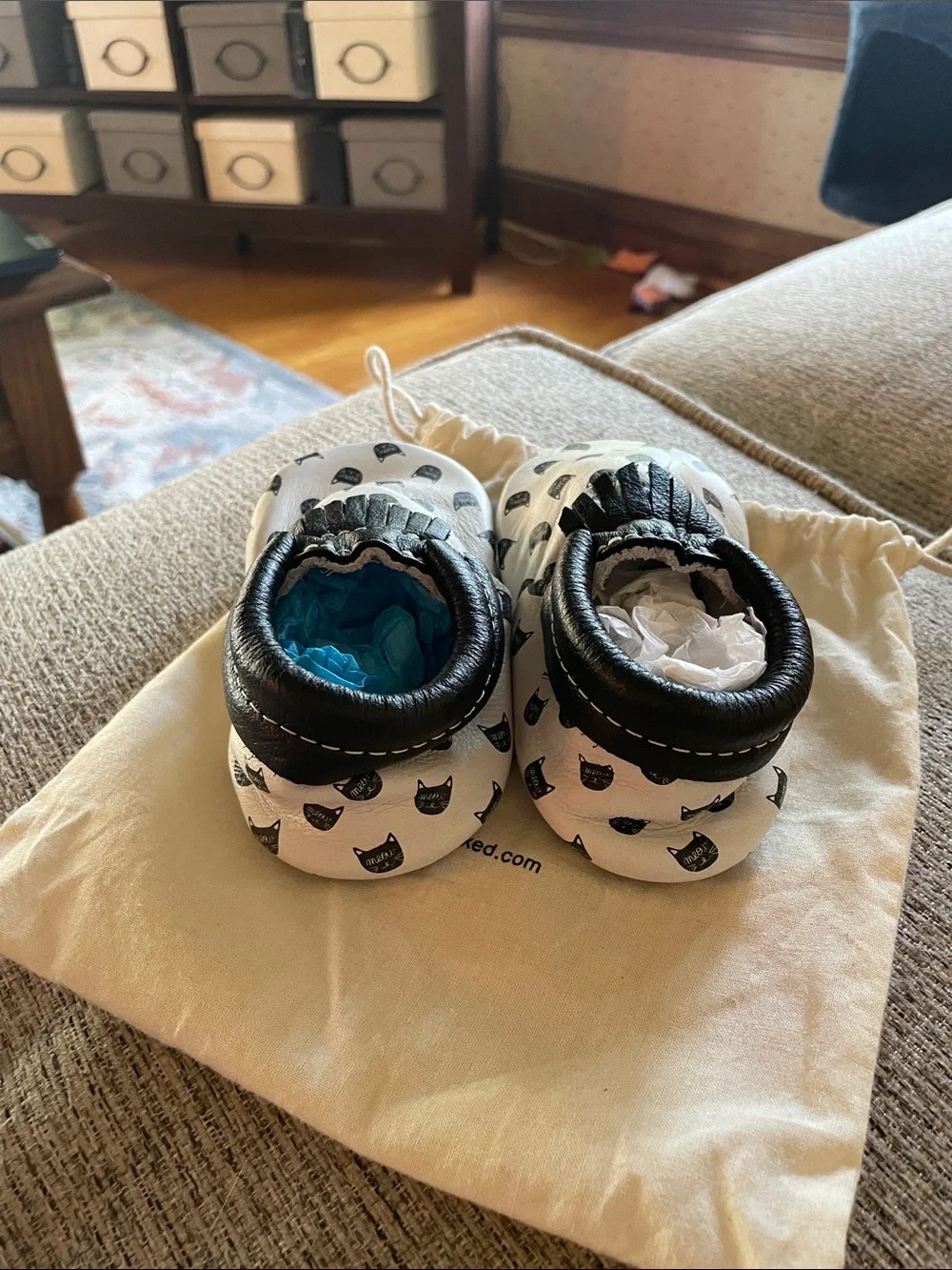 Freshly Picked Black Cat City Moccasin RARE